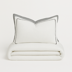The Amara | French Style Yarn Quilted Duvet Set