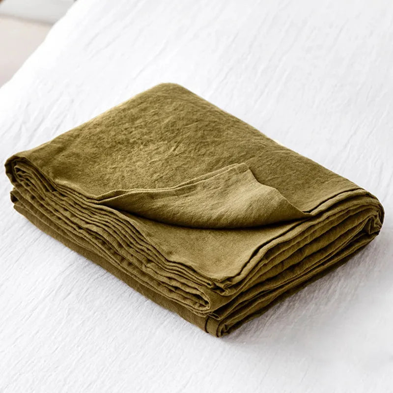 100% Pure Linen Bed Sheet | Flat Sheet Set 1pc