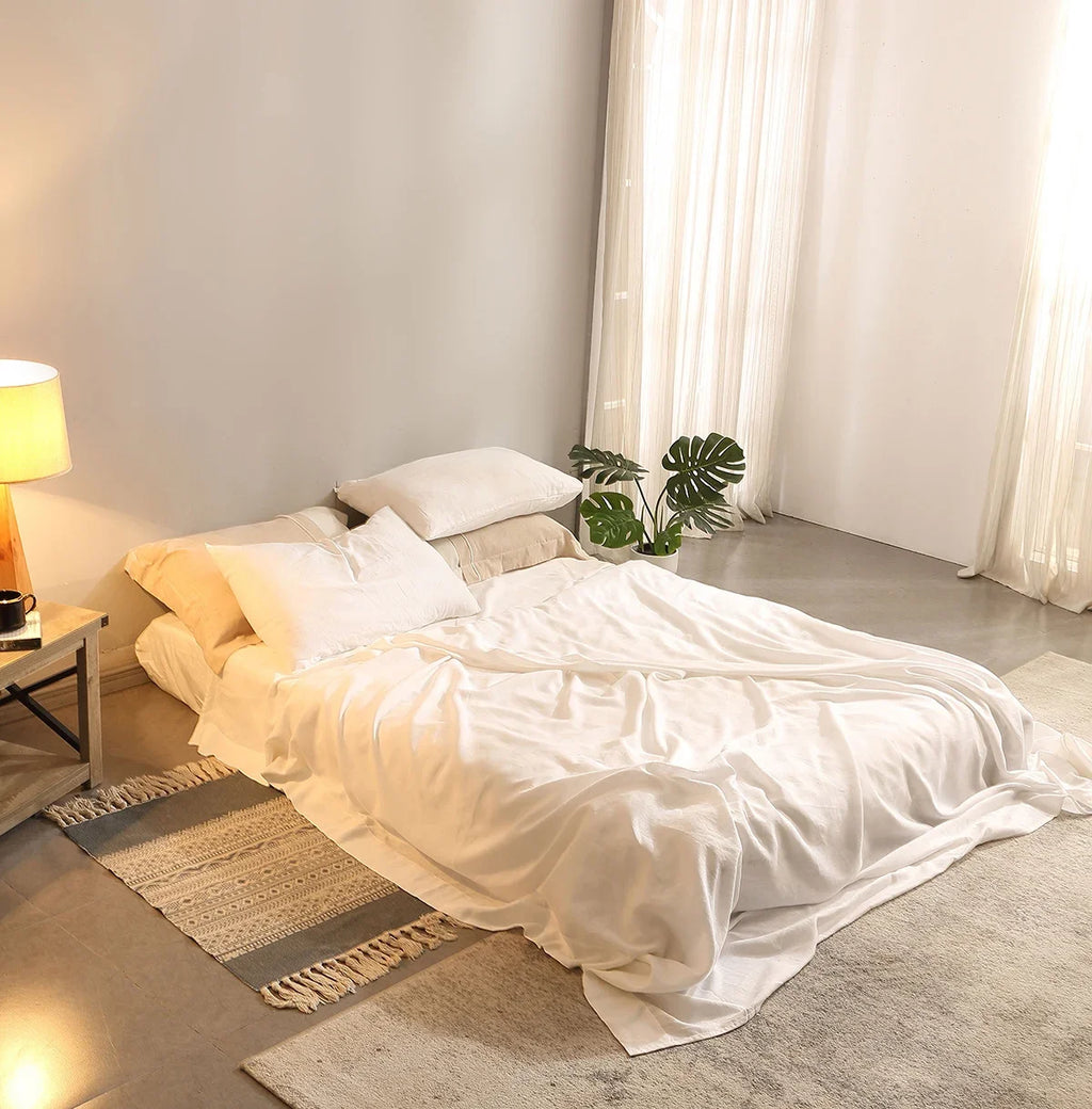 Pure linen Bed Sheet Set 4 Piece
