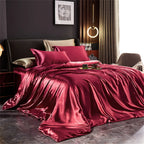 Solid Silk Bedding Set