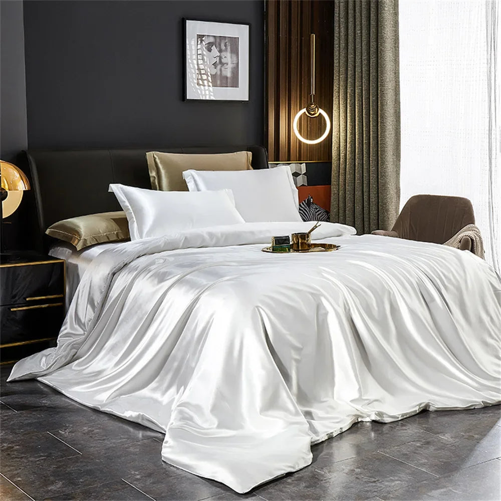Solid Silk Bedding Set