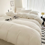 Solid Bed Linen Cotton Bedding Set
