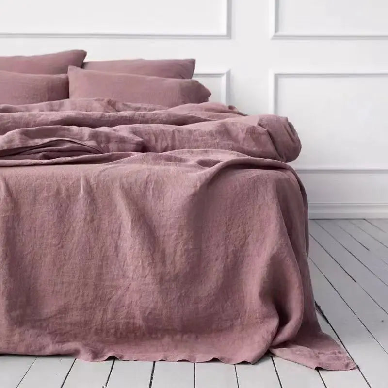 100% Pure Linen Bed Sheet | Flat Sheet Set 1pc