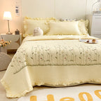 The Aurelia | Fresh Flower Embroidered Blanket Quilt Duvet Set