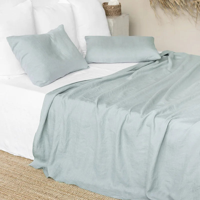 100% Pure Linen Bed Sheet | Flat Sheet Set 1pc