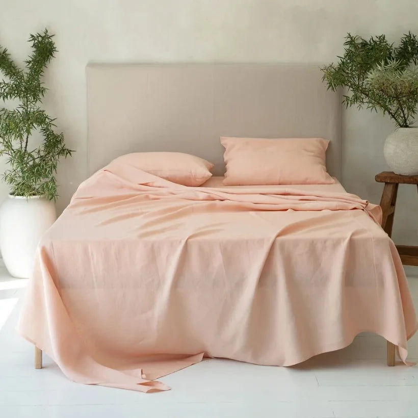 100% Pure Linen Bed Sheet | Flat Sheet Set 1pc