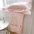 The Aurelia | Fresh Flower Embroidered Blanket Quilt Duvet Set