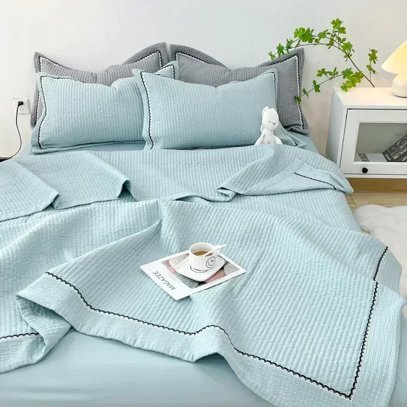 The Amara | French Style Yarn Quilted Duvet Set
