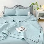 The Amara | French Style Yarn Quilted Duvet Set