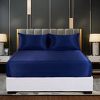 Silk Satin Fitted Bed Sheet with Elastic Band
