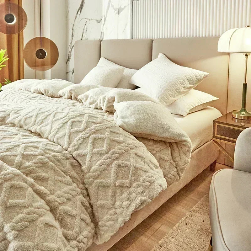 The Marlowe | Fleece Quilt Cover Duvet 1pc Set
