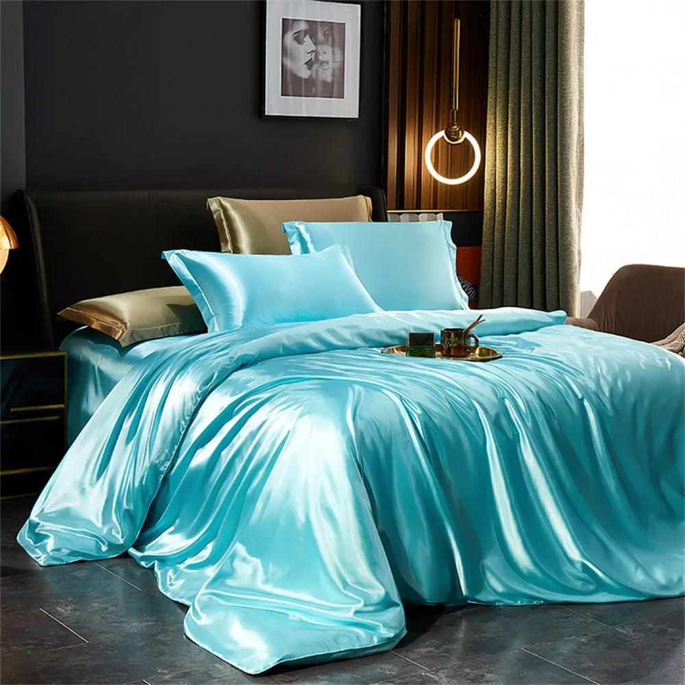 Solid Silk Bedding Set