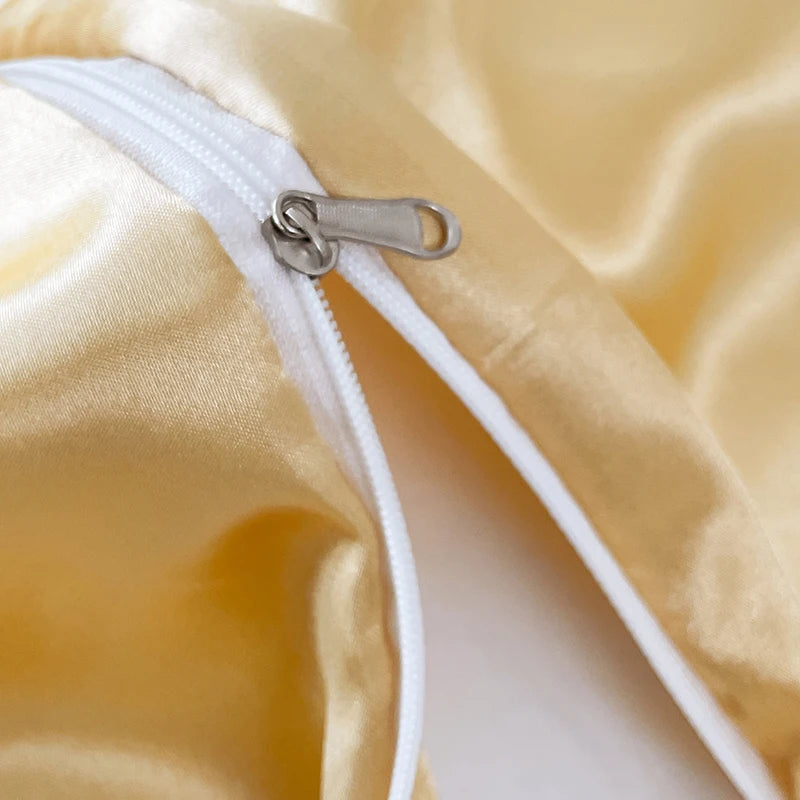 Nordic Satin Silk Bedding Set