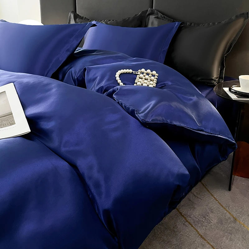 Nordic Satin Silk Bedding Set
