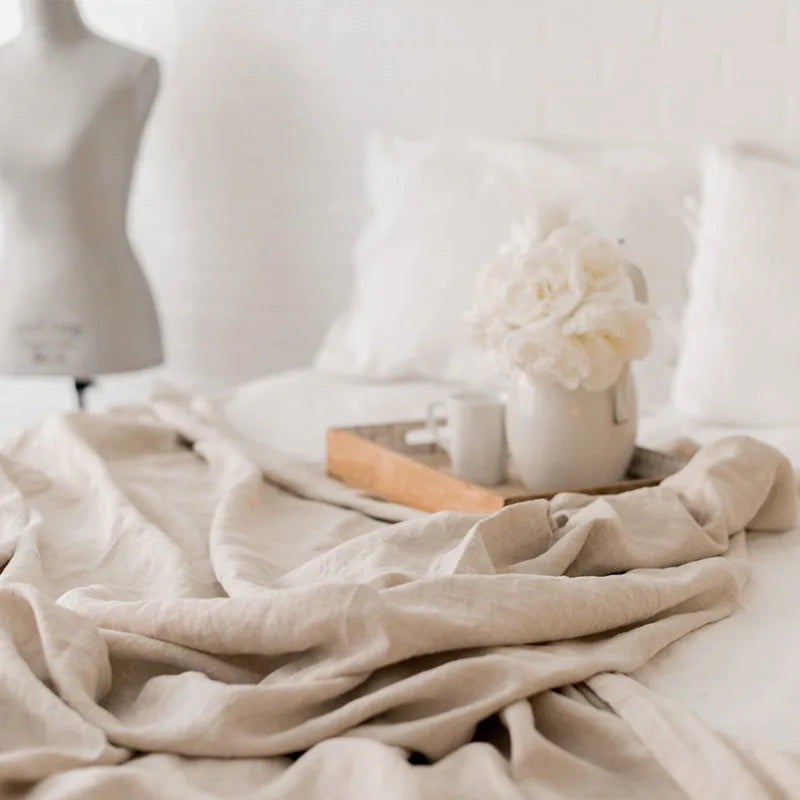 100% Pure Linen Bed Sheet | Flat Sheet Set 1pc