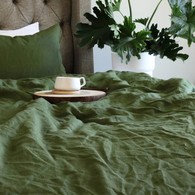 100% Pure Linen Bed Sheet | Flat Sheet Set 1pc