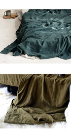 100% Pure Linen Bed Sheet | Flat Sheet Set 1pc