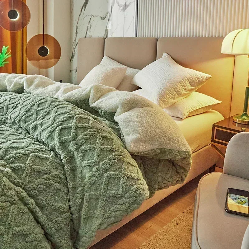 The Marlowe | Fleece Quilt Cover Duvet 1pc Set