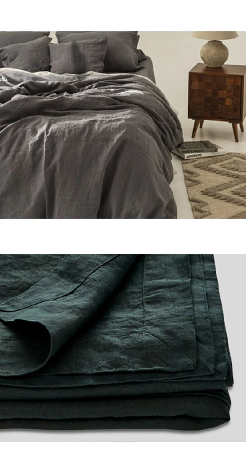 100% Pure Linen Bed Sheet | Flat Sheet Set 1pc