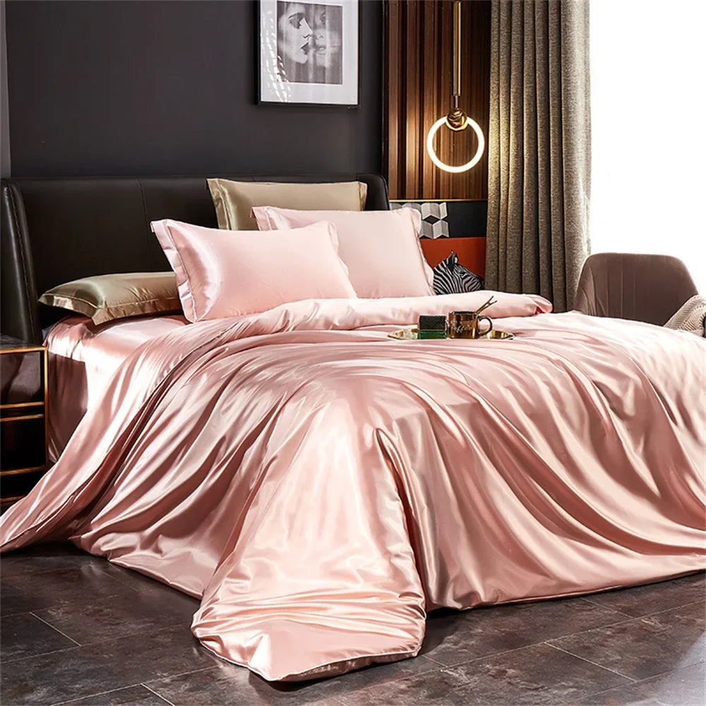 Solid Silk Bedding Set