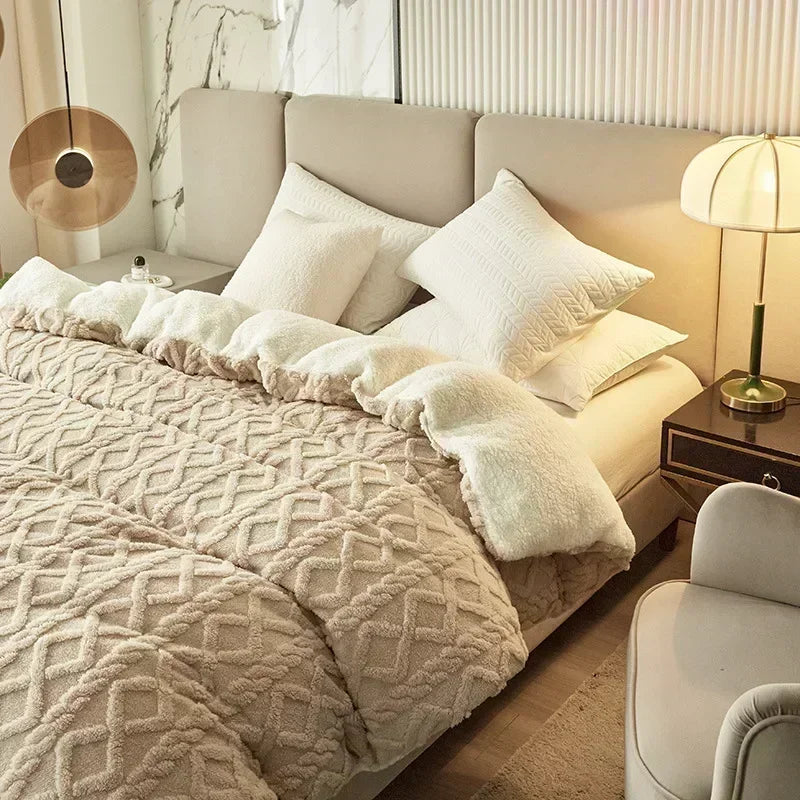 The Marlowe | Fleece Quilt Cover Duvet 1pc Set