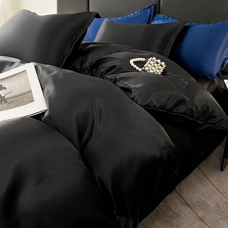 Nordic Satin Silk Bedding Set